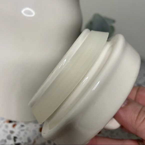 RAE DUNN TEA Ceramic Canister Storage With Lid Artisan Collection NEW 2018 RARE - Picture 8 of 12